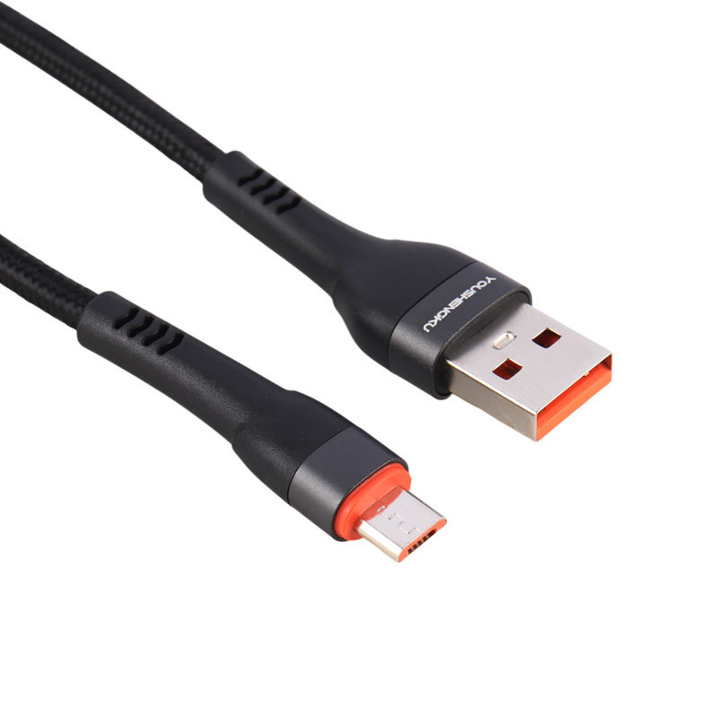 کابل میکرو یو اس بی فست شارژ YOU SHENQ KU K-76 6A 1m