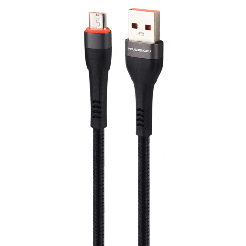 کابل میکرو یو اس بی فست شارژ YOU SHENQ KU K-76 6A 1m