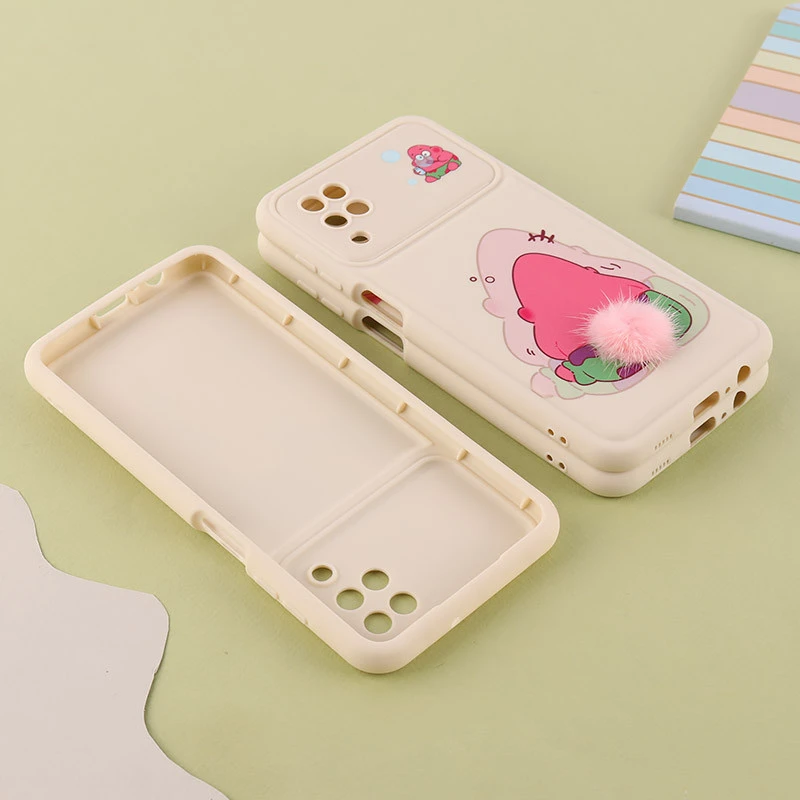 قاب ژله ای سامسونگ Galaxy A12 / M12 دم پشمالو محافظ لنزدار