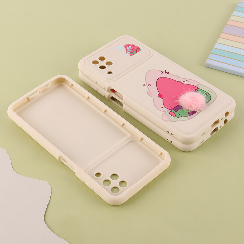 قاب ژله ای سامسونگ Galaxy A12 / M12 دم پشمالو محافظ لنزدار