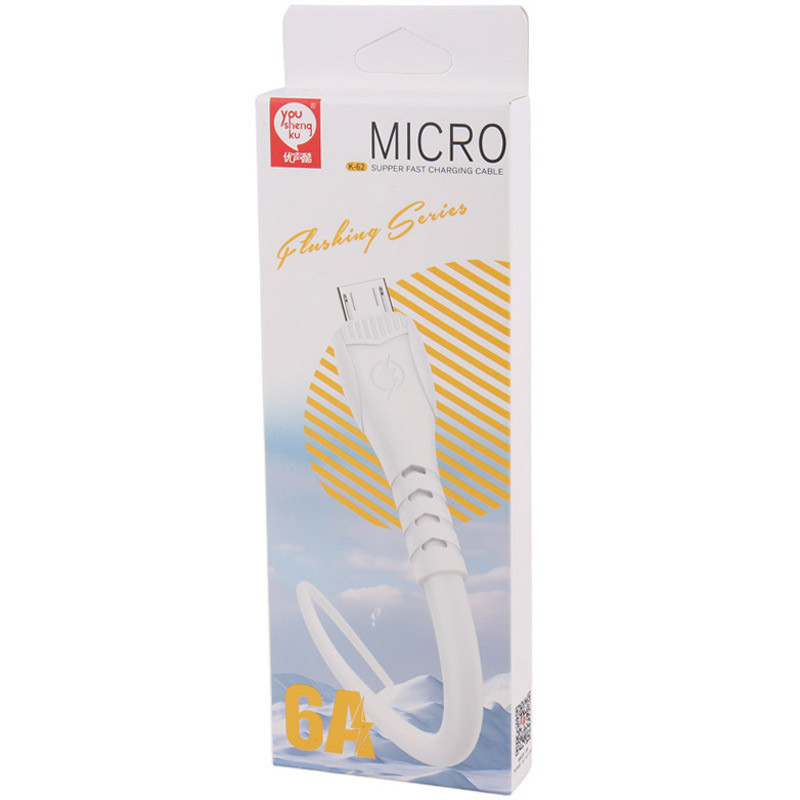 کابل میکرو یو اس بی فست شارژ You Shenq Ku K-62 6A 1m