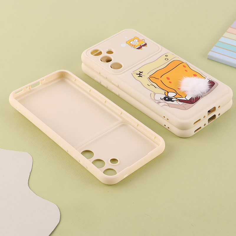قاب ژله ای سامسونگ Galaxy A35 دم پشمالو محافظ لنزدار