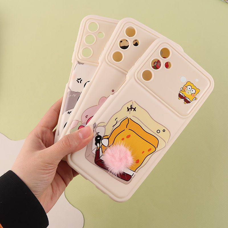 قاب ژله ای سامسونگ Galaxy A05s دم پشمالو محافظ لنزدار