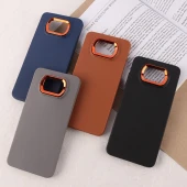 قاب چرمی ژله ای شیائومی Poco X3 / X3 NFC / X3 Pro دور محافظ متال