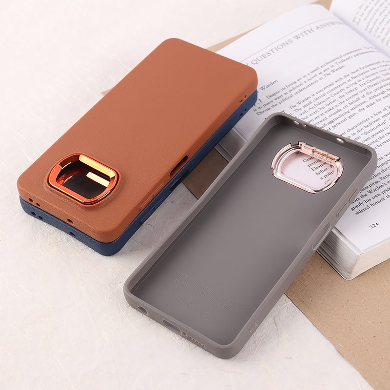 قاب چرمی ژله ای شیائومی Poco X3 / X3 NFC / X3 Pro دور محافظ متال