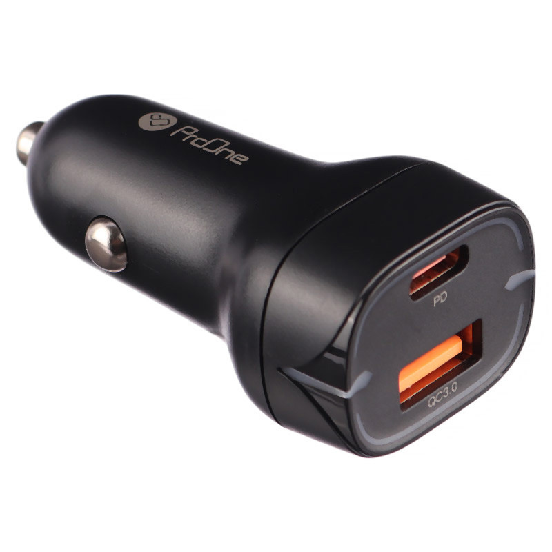 شارژر فندکی فست شارژ ProOne PCG22 PD QC3.0 3A 20W