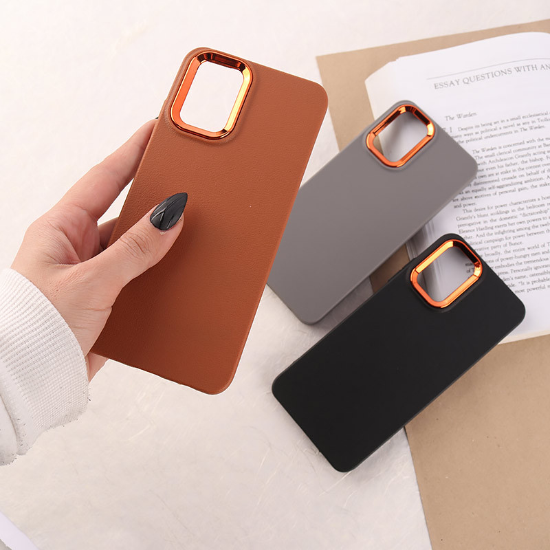 قاب چرمی ژله ای شیائومی Redmi Note 10 4G / 10s دور محافظ متال