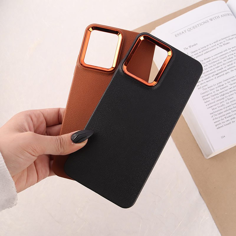 قاب چرمی ژله ای شیائومی Redmi Note 12 4G دور محافظ متال