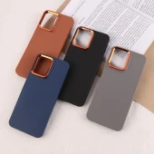 قاب چرمی ژله ای شیائومی Redmi 12 دور محافظ متال