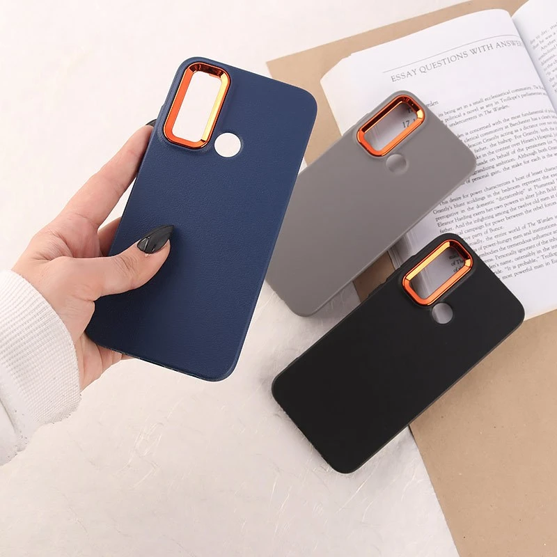 قاب چرمی ژله ای شیائومی Redmi Note 8 دور محافظ متال