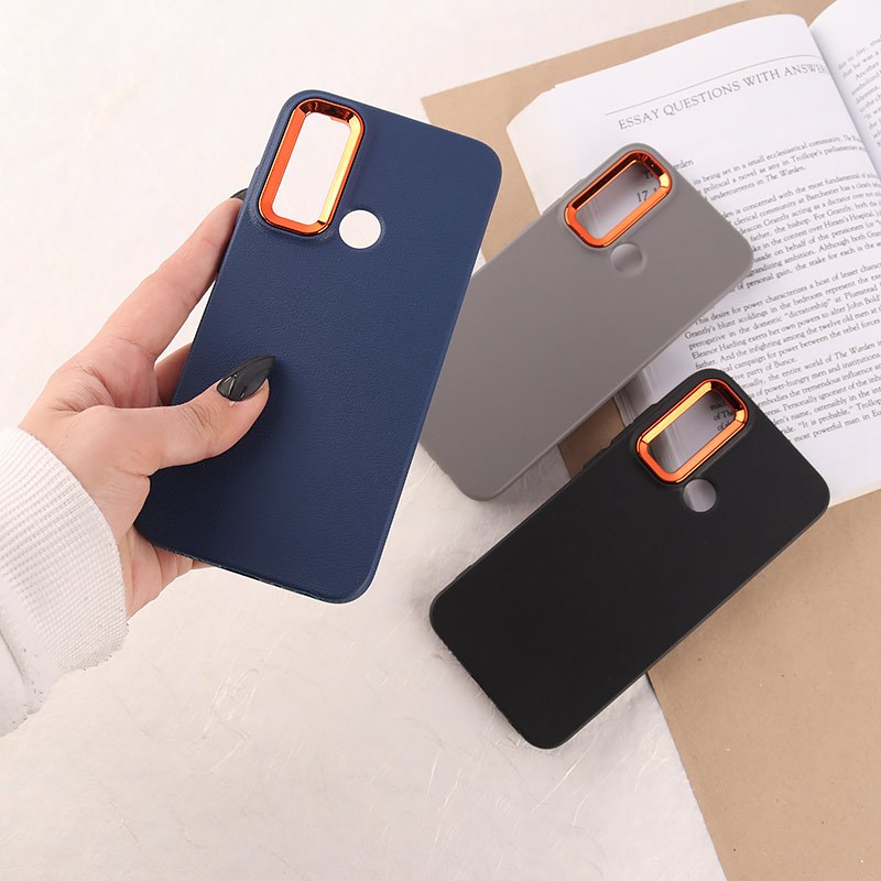 قاب چرمی ژله ای شیائومی Redmi Note 8 دور محافظ متال