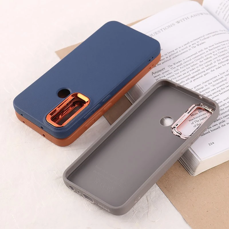 قاب چرمی ژله ای شیائومی Redmi Note 8 دور محافظ متال