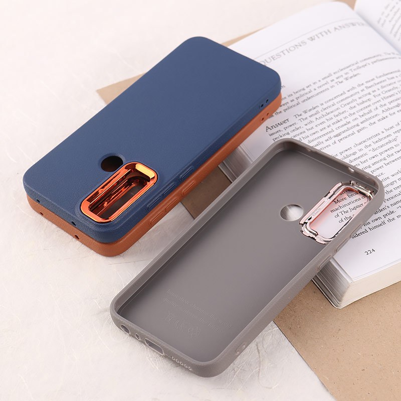 قاب چرمی ژله ای شیائومی Redmi Note 8 دور محافظ متال