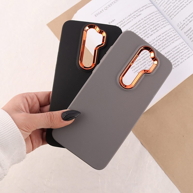 قاب چرمی ژله ای شیائومی Redmi Note 8 Pro دور محافظ متال