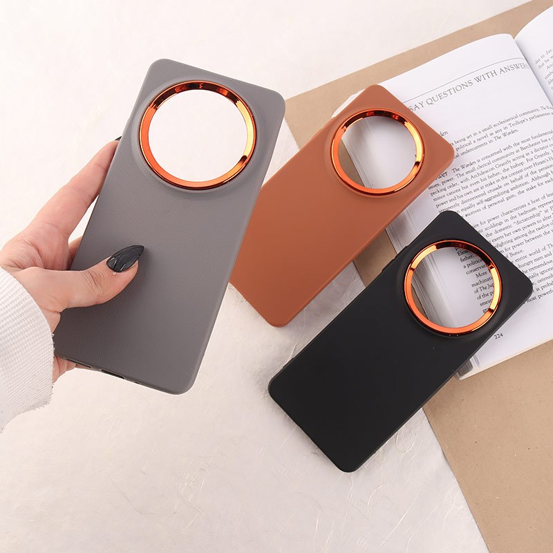 قاب چرمی ژله ای شیائومی Redmi 14C / Poco C75 دور محافظ متال