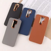 قاب چرمی ژله ای شیائومی Redmi 9 / 9 Prime دور محافظ متال