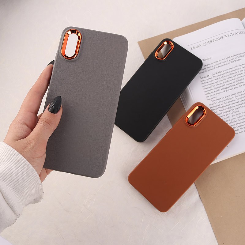 قاب چرمی ژله ای شیائومی Redmi 9A دور محافظ متال