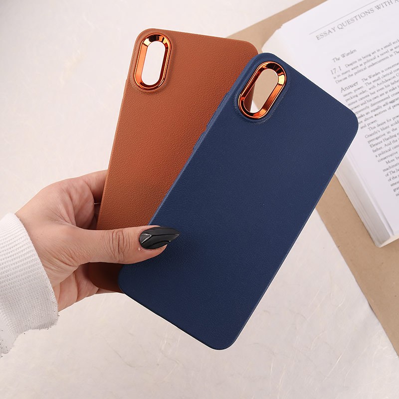 قاب چرمی ژله ای شیائومی Redmi 9A دور محافظ متال
