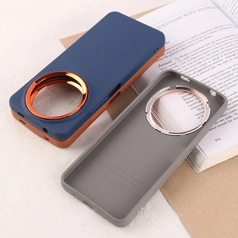 قاب چرمی ژله ای شیائومی Redmi A3 / A3X دور محافظ متال