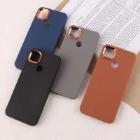 قاب چرمی ژله ای شیائومی Redmi 9C دور محافظ متال
