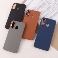 قاب چرمی ژله ای سامسونگ Galaxy A20 / A30 دور محافظ متال