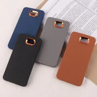 قاب چرمی ژله ای سامسونگ Galaxy J7 Prime دور محافظ متال