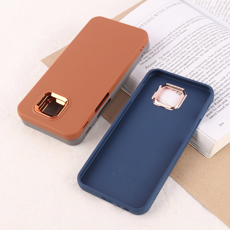 قاب چرمی ژله ای سامسونگ Galaxy J4 Plus دور محافظ متال