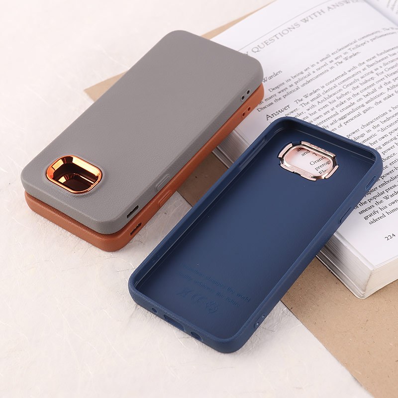 قاب چرمی ژله ای سامسونگ Galaxy J5 Prime دور محافظ متال