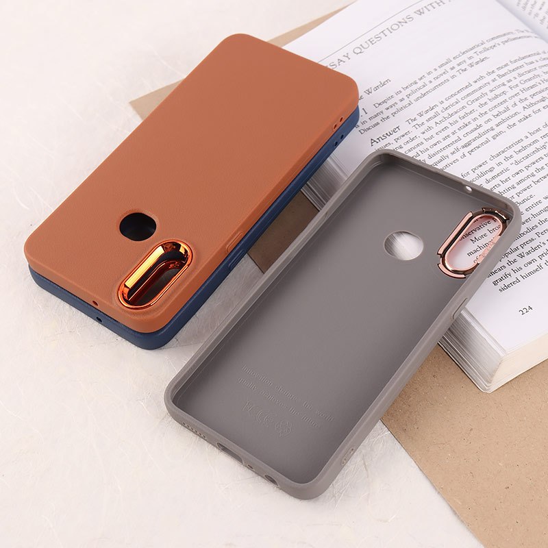 قاب چرمی ژله ای سامسونگ Galaxy A10s دور محافظ متال