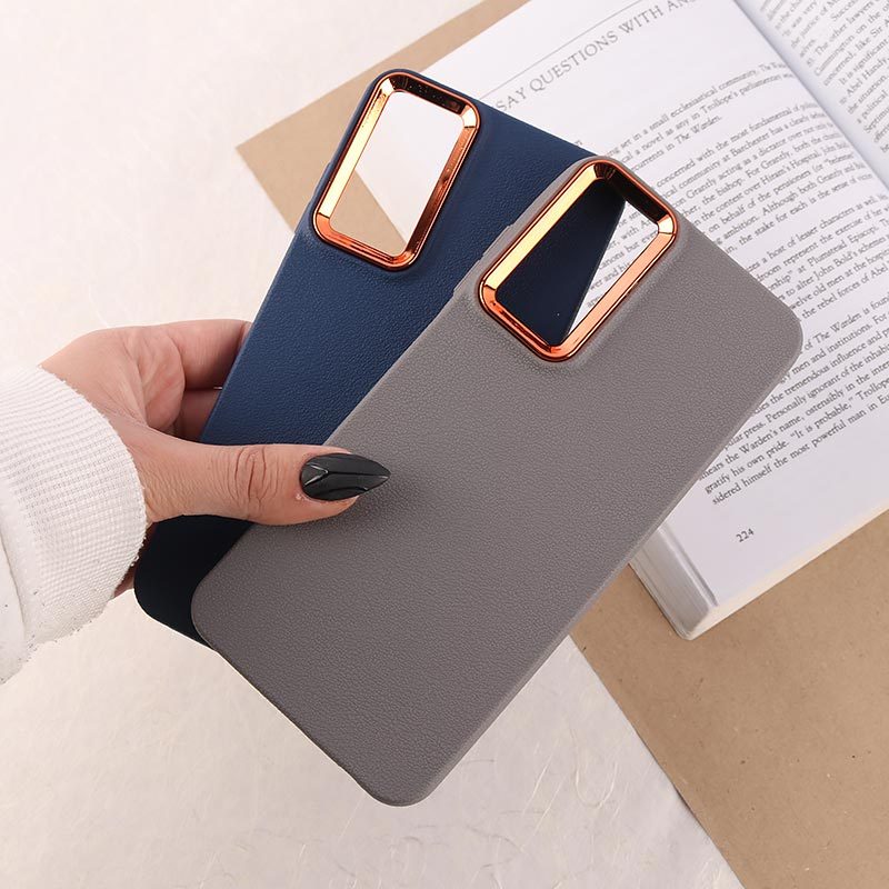 قاب چرمی ژله ای سامسونگ Galaxy A05s دور محافظ متال
