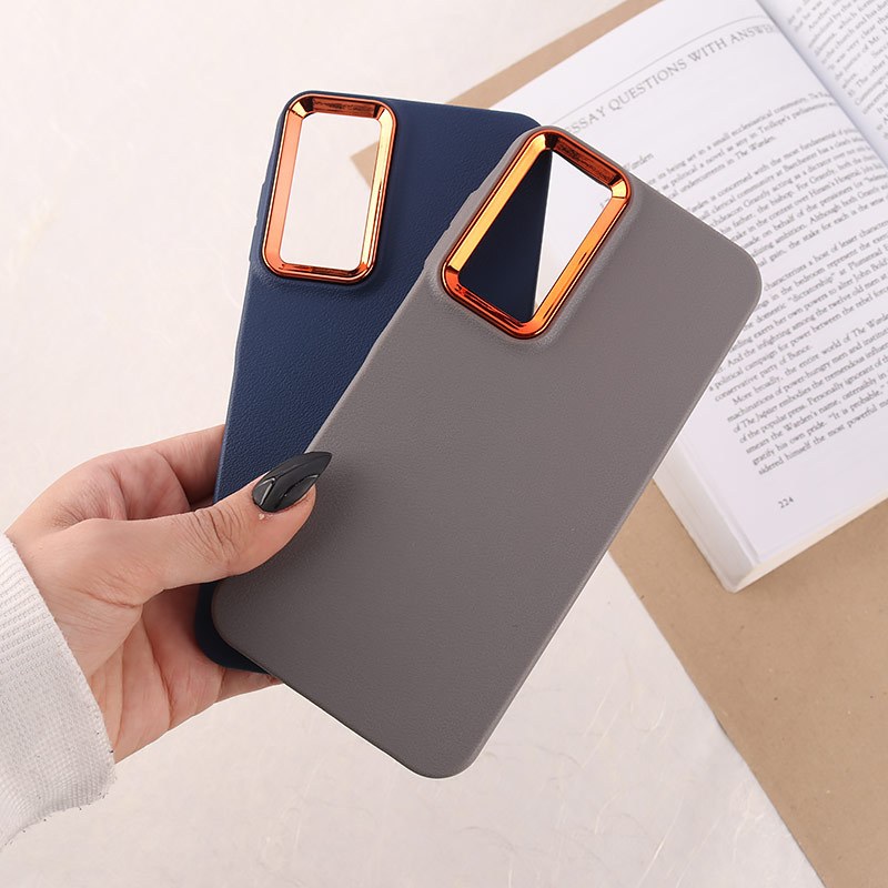 قاب چرمی ژله ای سامسونگ Galaxy A25 دور محافظ متال