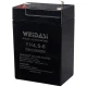 باتری 6 ولت Weidasi YH4.5-6 4500mAh
