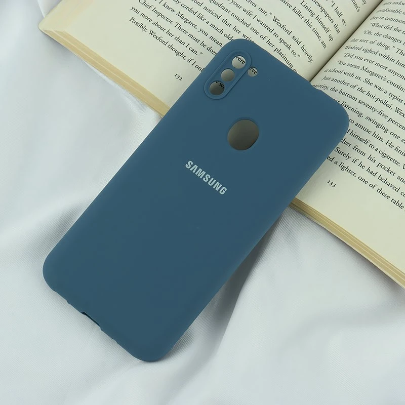 قاب سیلیکونی اصلی زیربسته سامسونگ Galaxy A11 / M11 محافظ لنزدار