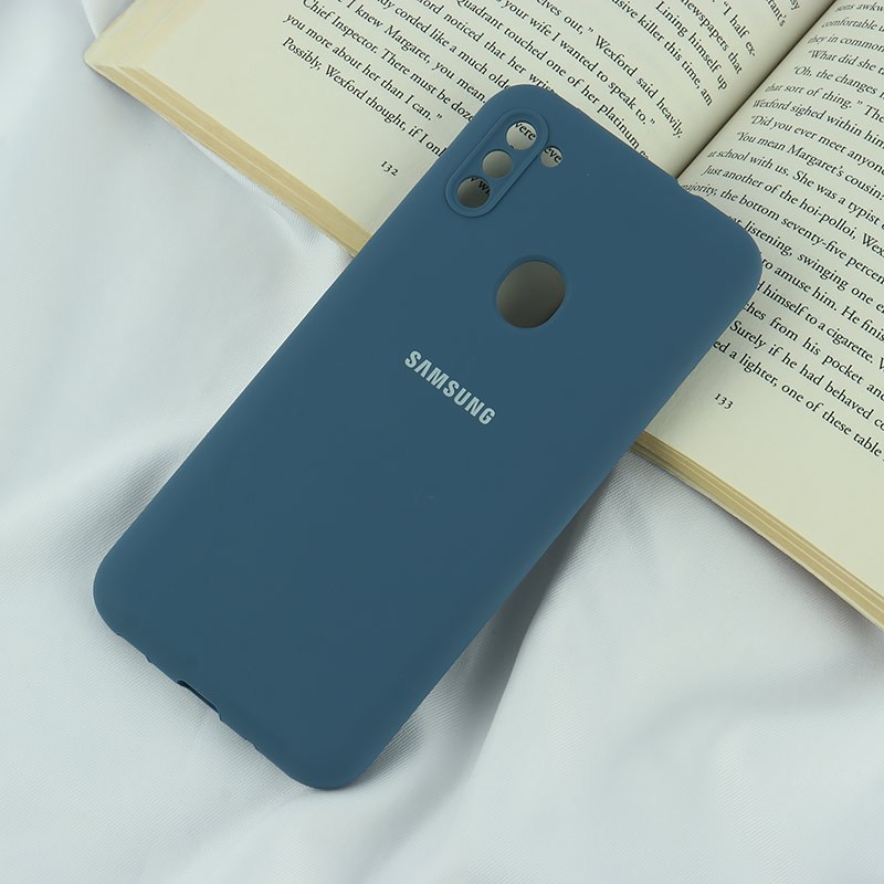 قاب سیلیکونی اصلی زیربسته سامسونگ Galaxy A11 / M11 محافظ لنزدار