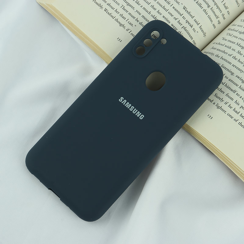 قاب سیلیکونی اصلی زیربسته سامسونگ Galaxy A11 / M11 محافظ لنزدار