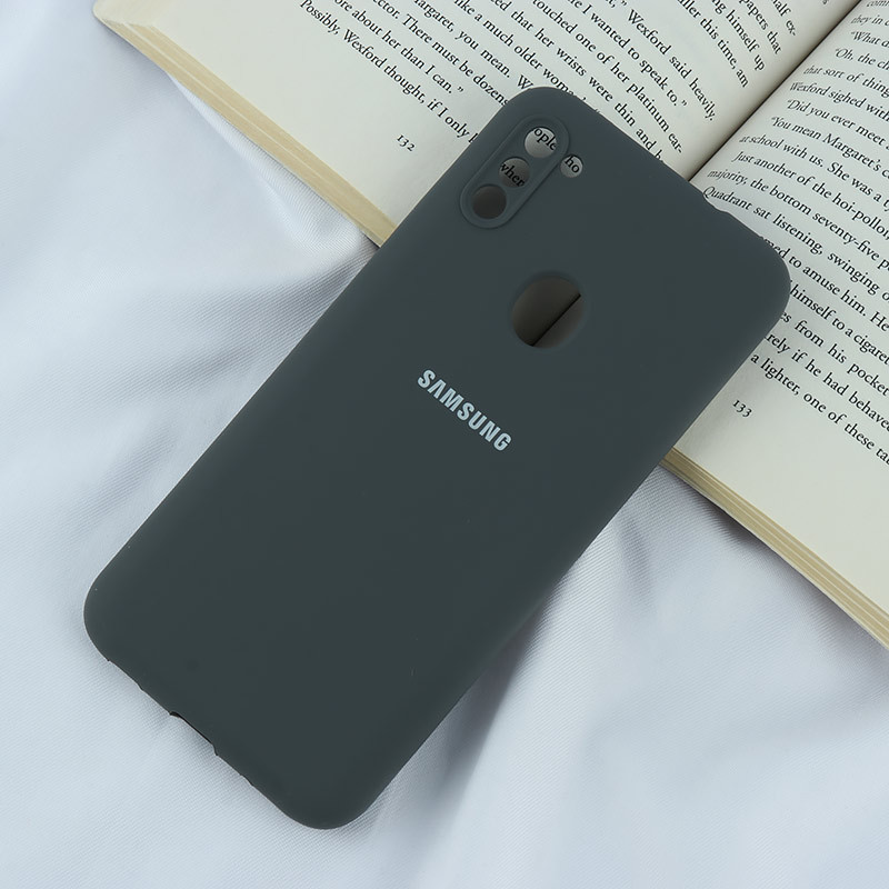 قاب سیلیکونی اصلی زیربسته سامسونگ Galaxy A11 / M11 محافظ لنزدار
