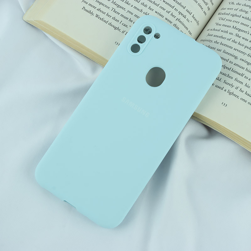 قاب سیلیکونی اصلی زیربسته سامسونگ Galaxy A11 / M11 محافظ لنزدار