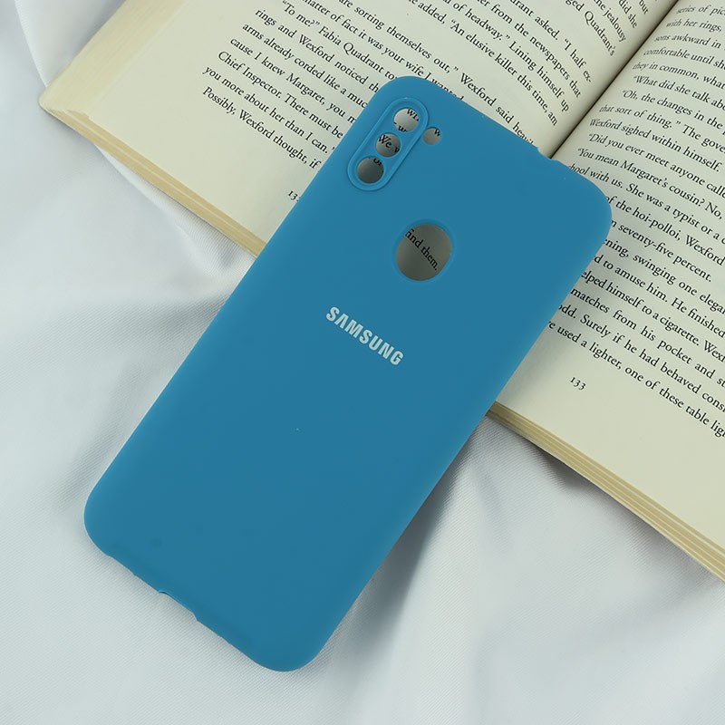قاب سیلیکونی اصلی زیربسته سامسونگ Galaxy A11 / M11 محافظ لنزدار
