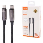 کابل تبدیل فست شارژ LDNIO LC921C Type-C to Type-C PD3.1 240W 1m