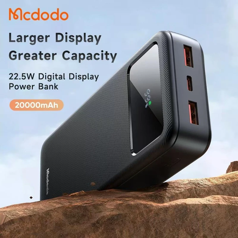 پاور بانک فست شارژ مک دودو MC-423 QC PD 22.5W ظرفیت 20000 میلی آمپر ساعت