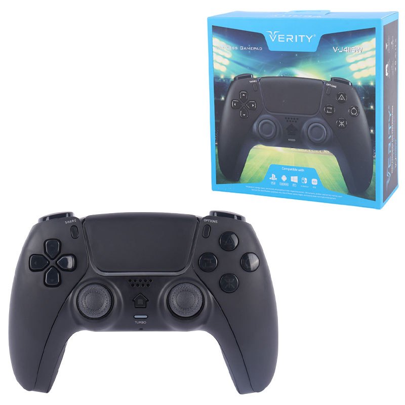 دسته بازی بی سیم تک شوکدار Verity V-J4115W PS4/PC