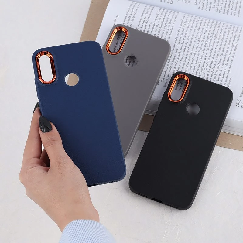 قاب چرمی ژله ای شیائومی Redmi Note 7 / Note 7 Pro دور محافظ متال