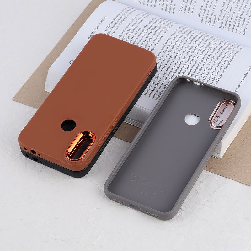 قاب چرمی ژله ای شیائومی Redmi Note 7 / Note 7 Pro دور محافظ متال