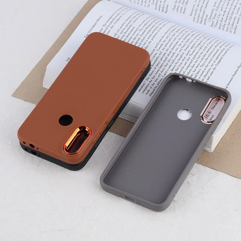 قاب چرمی ژله ای شیائومی Redmi Note 7 / Note 7 Pro دور محافظ متال