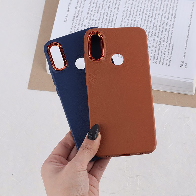 قاب چرمی ژله ای شیائومی Redmi Note 7 / Note 7 Pro دور محافظ متال