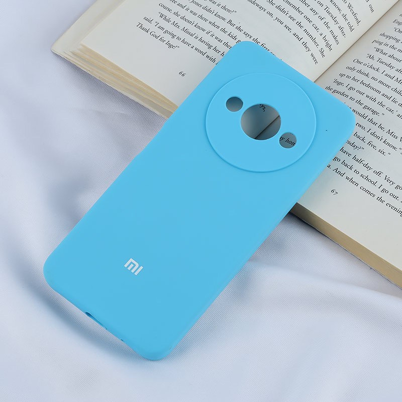 قاب سیلیکونی اصلی زیربسته شیائومی Redmi A3 / A3X محافظ لنزدار