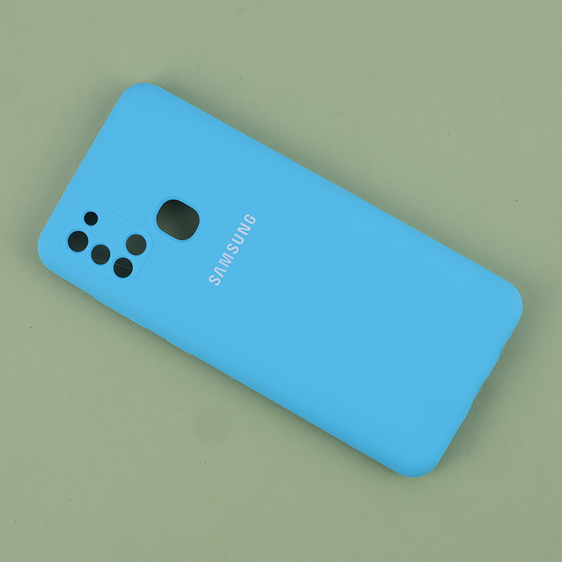 قاب سیلیکونی اصلی زیربسته سامسونگ Galaxy A21s محافظ لنزدار