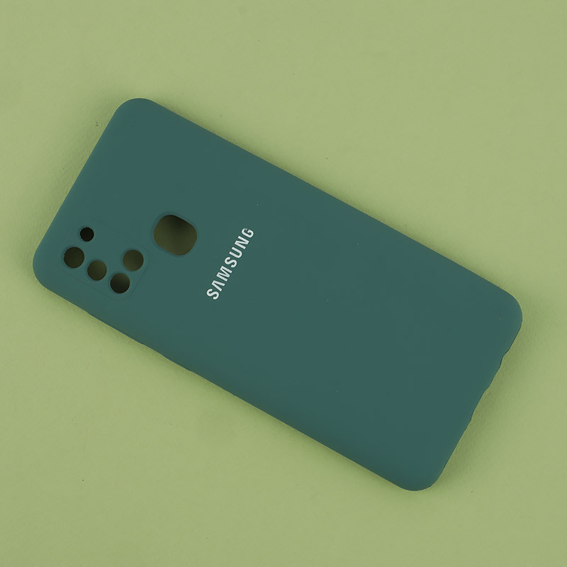 قاب سیلیکونی اصلی زیربسته سامسونگ Galaxy A21s محافظ لنزدار