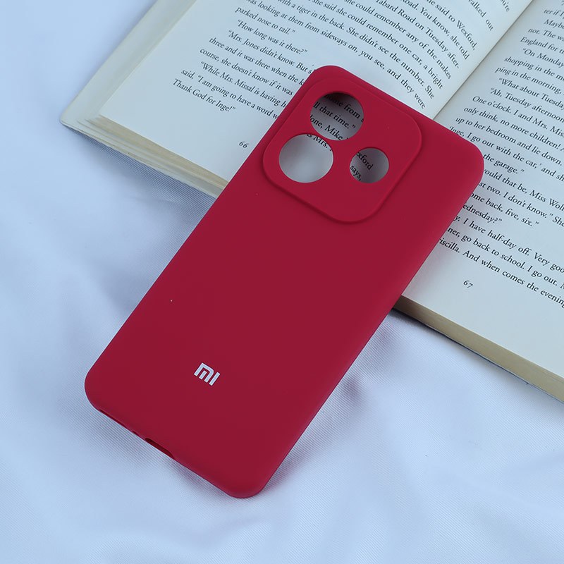 قاب سیلیکونی اصلی زیربسته شیائومی Redmi Note 14 5G محافظ لنزدار