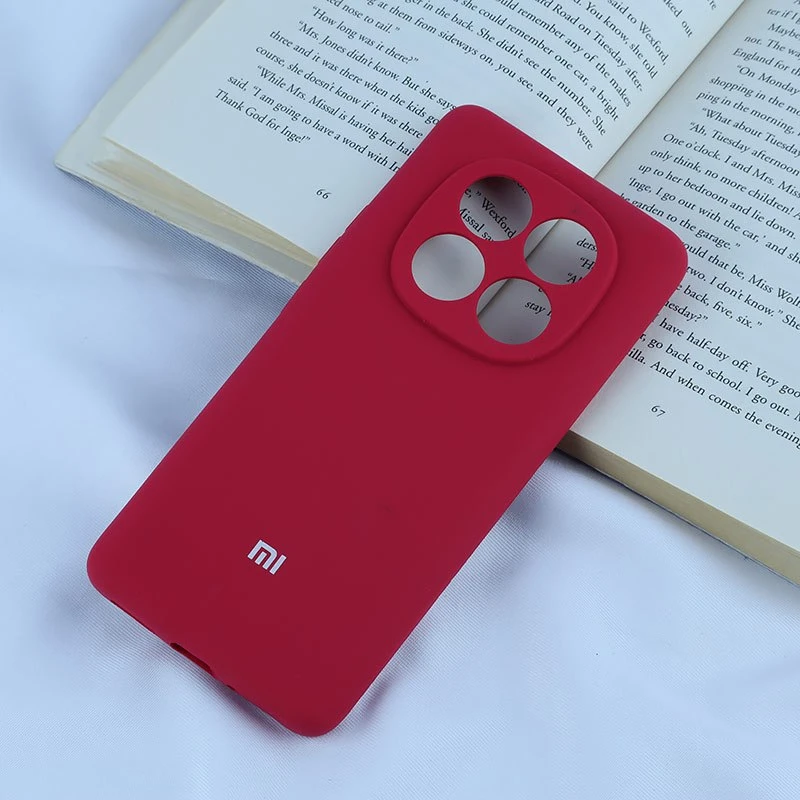 قاب سیلیکونی اصلی زیربسته شیائومی Redmi Note 14 Pro 5G محافظ لنزدار
